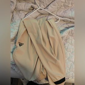 Beige Cream Adidas Track Pants
